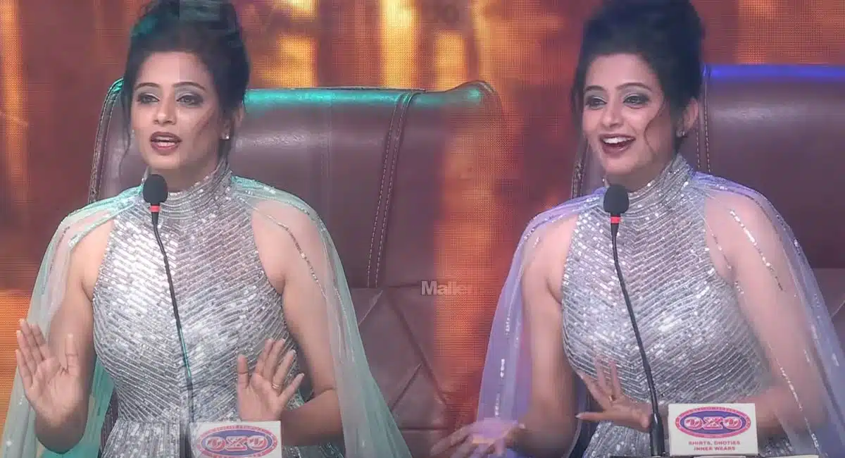 Priyamani mass dialogue in dhee 13 grand finale
