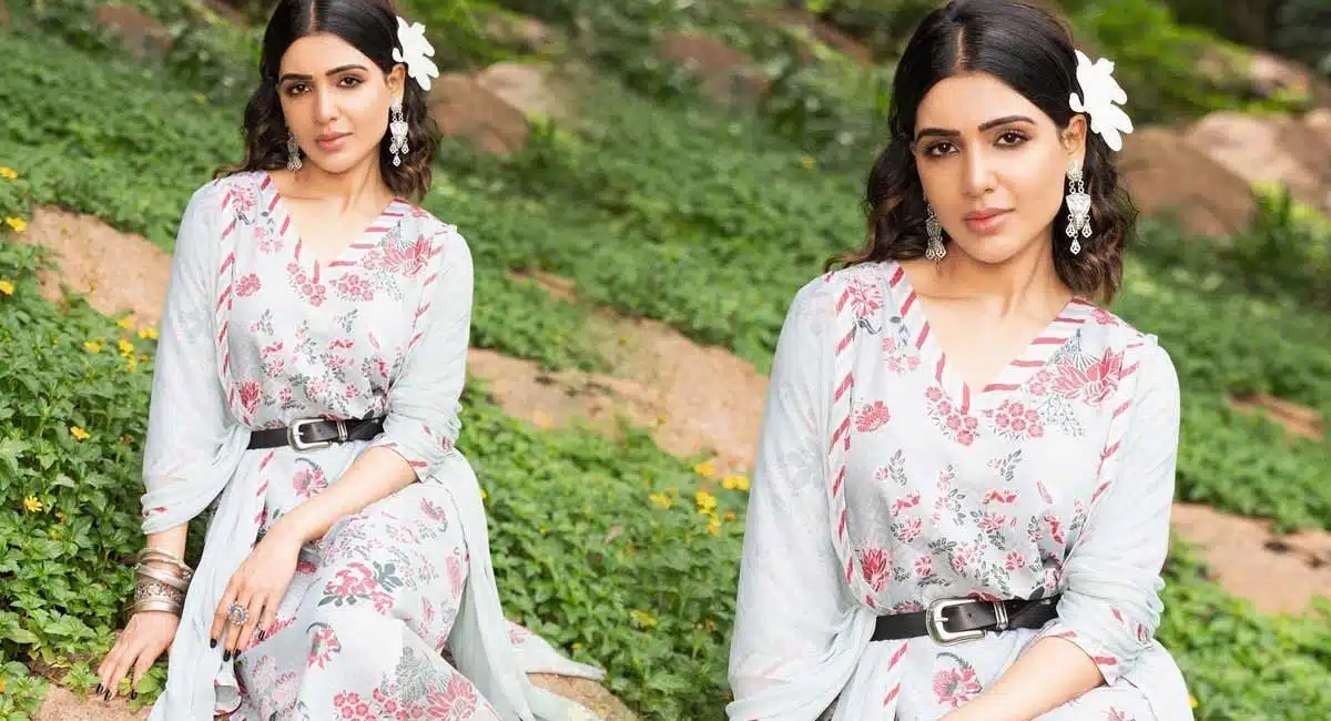 Samantha Wears Saaki Dress