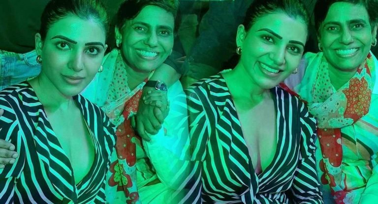 Samantha : సమంత డ్రెస్ చూసి నెటిజన్లు షాక్.. క్లీవేజ్ షోతో సెగలు