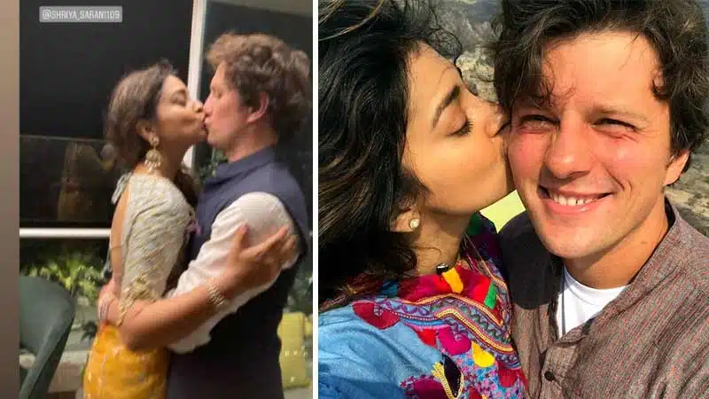 Shriya Saran Enjoys With Her Husband
