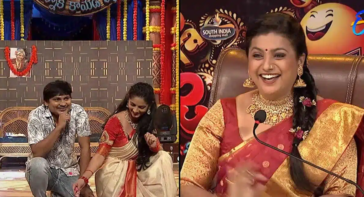 Jabardasth roja comments on rohini and rocking rakesh track