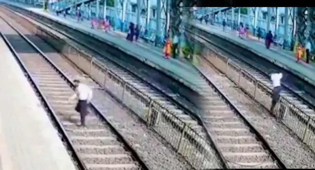 train track viral video