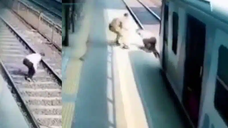 train track viral video