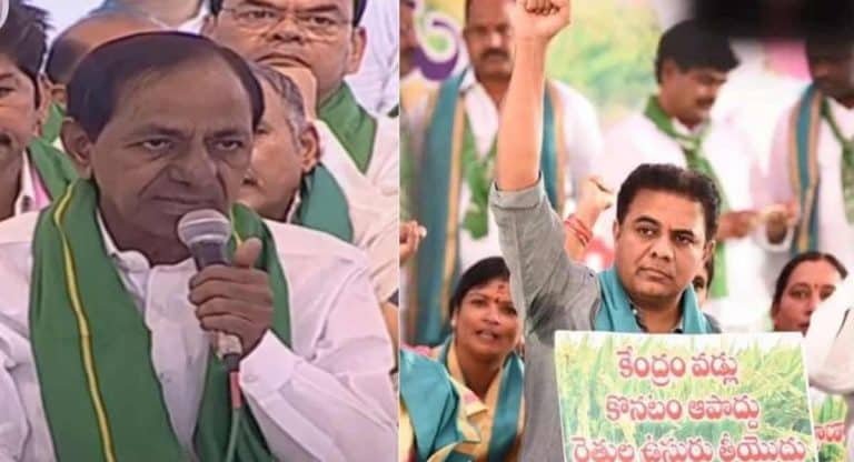 KCR : ‘మహాధర్నా’లో కేంద్రంపై కేసీఆర్ ఫైర్.. వడ్ల విషయమై మూడు రోజుల డెడ్ లైన్..
