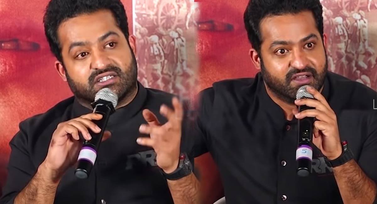 Jr NTR fires on his audience on pre release evnt of rrr in mumbai