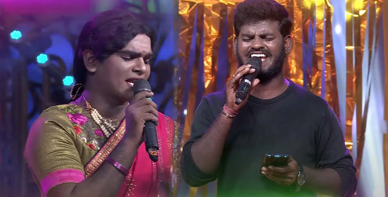 Nukaraju Immanuel shows their talent in sridevi drama company show
