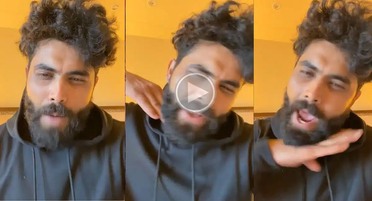 india criketer ravindra jadeja in pushpa raj getup went 