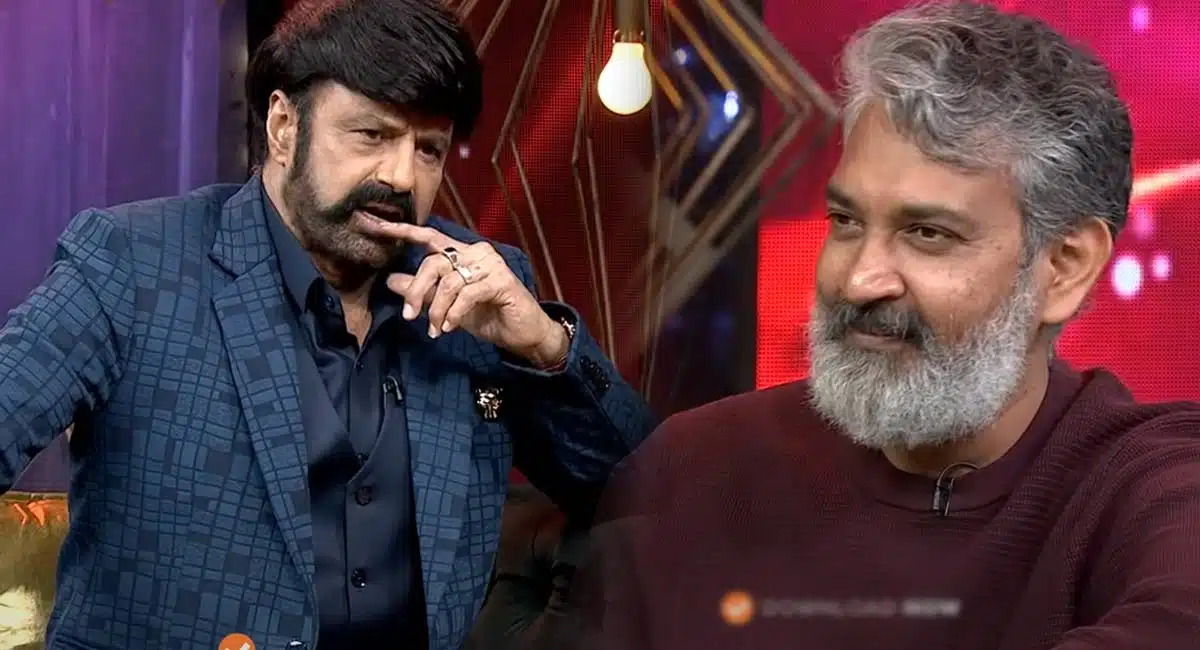 Balakrishna unstoppable with show next guest ss rajamouli episode promo went  viral in social media