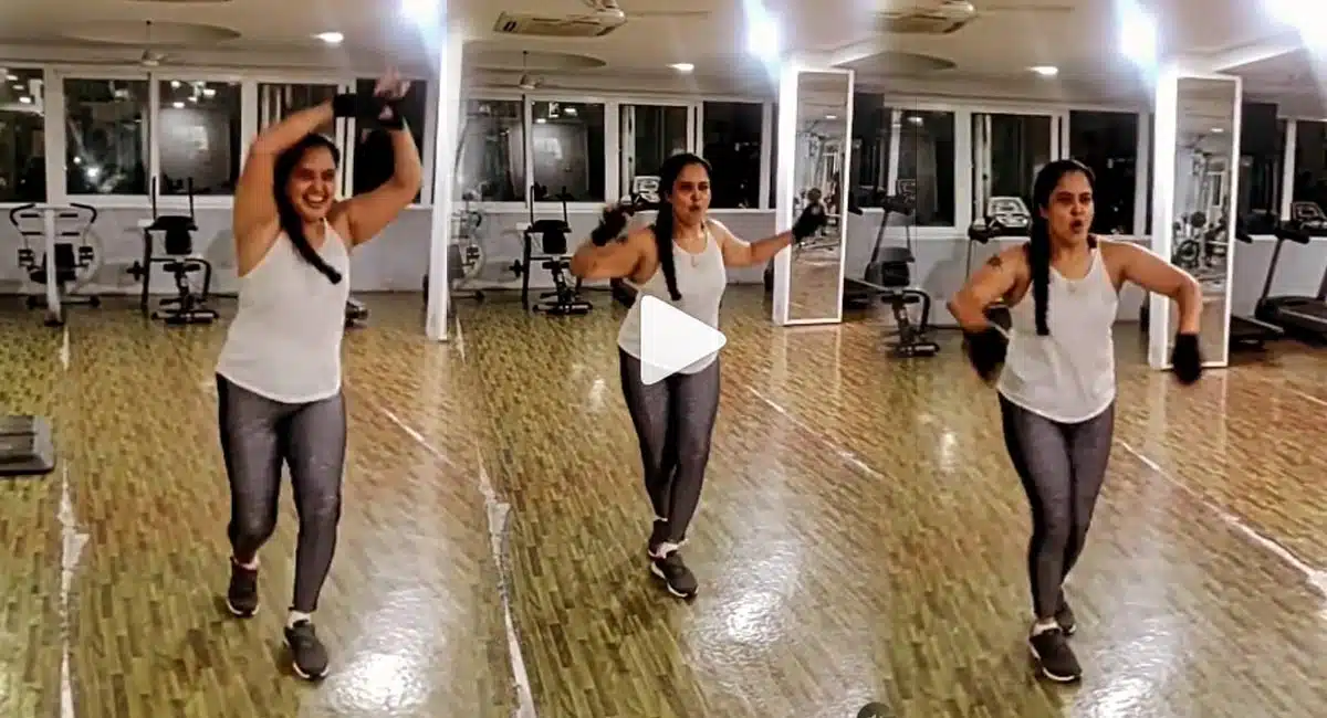 supporting actress pragathi dance going viral in social media