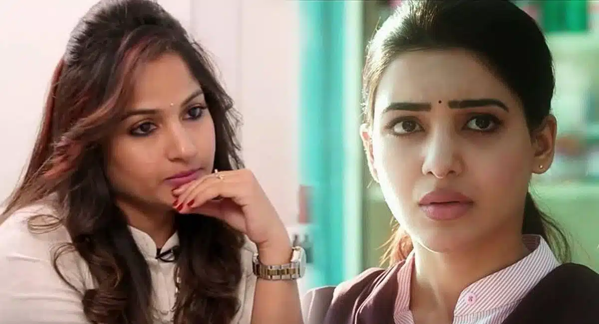 actress madhavi latha takes stand for samantha on pushpa item song dispute
