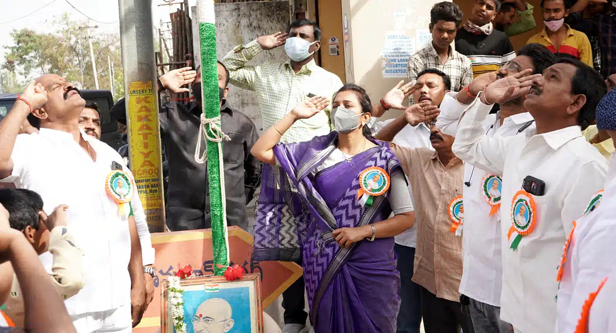 73 Rupublic Day Celebrations Uppal In Hanuman Nagar Colony