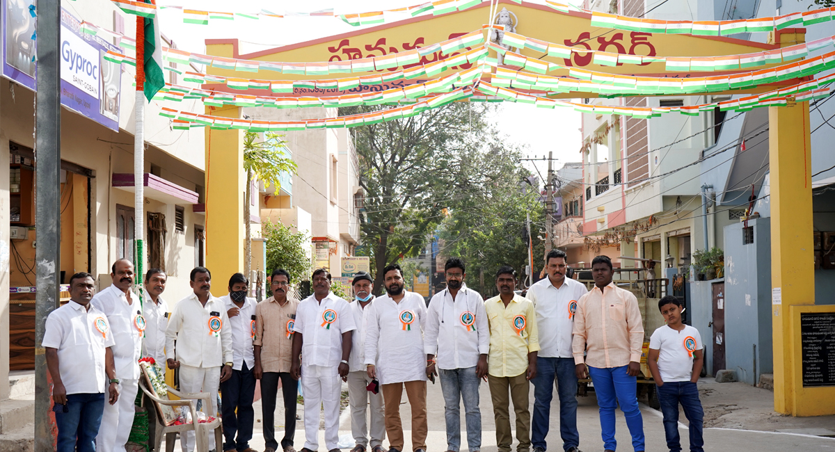 73 Rupublic Day Celebrations Uppal In Hanuman Nagar Colony