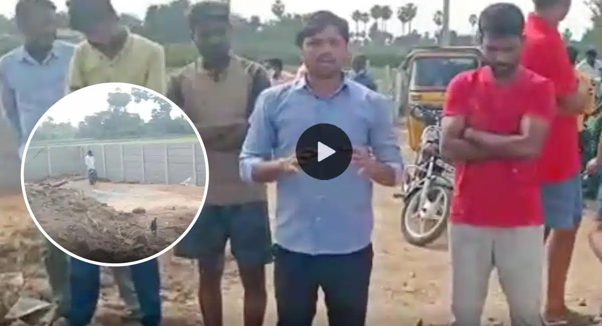 sc colony drainage Problem in inupamula village of Nalgonda