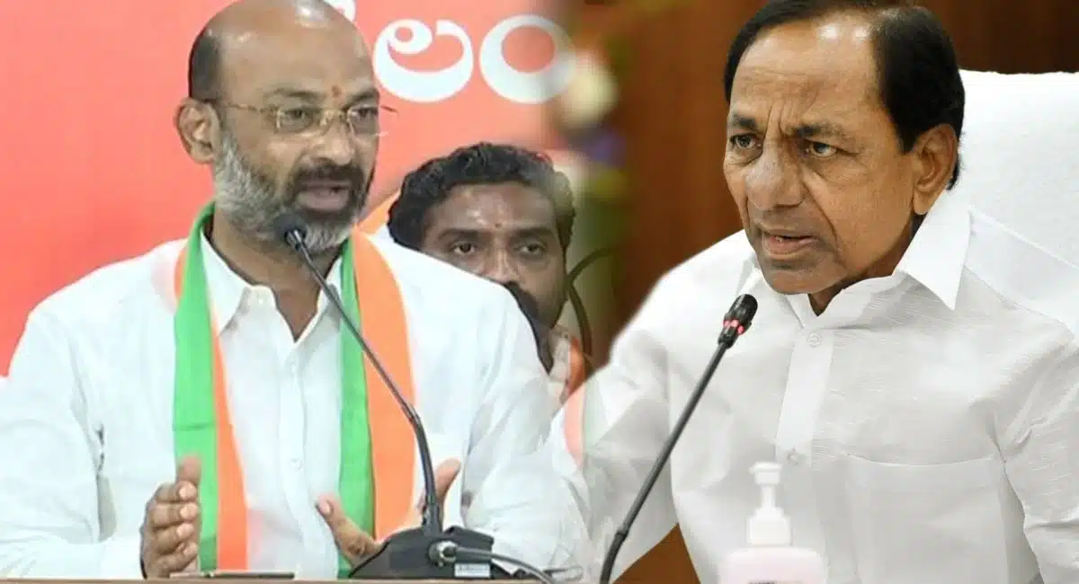 bandi sanjay comments about cm kcr on unemployment