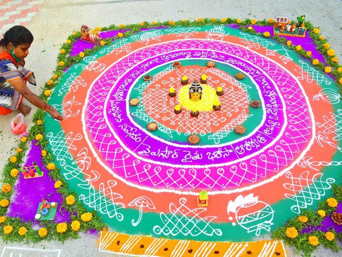 sankranthi festival muggulu designs