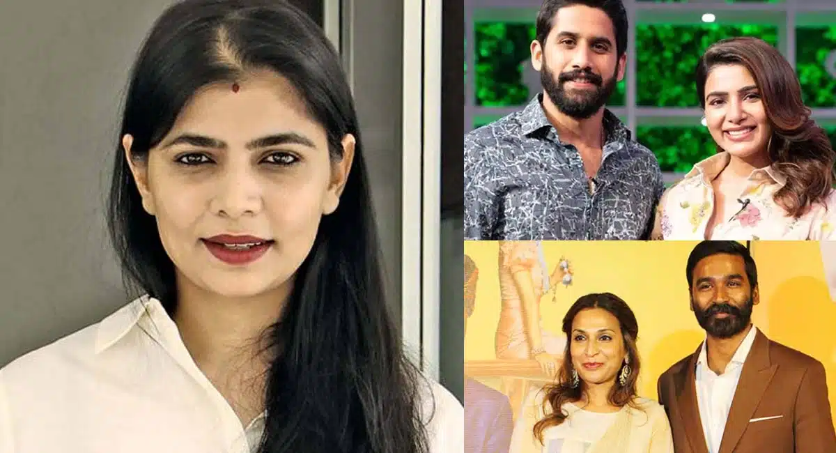 chinmayi comments on celebs divorce