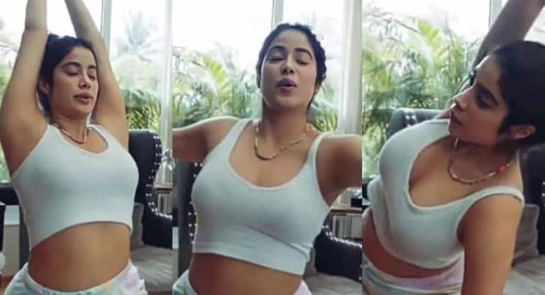 Janhvi Kapoor : అలా బనియన్‌లో ఫోజిచ్చి.. భారీ ఎద అందాలు బయటపెట్టి కైపెక్కిస్తున్న జాన్వికపూర్..