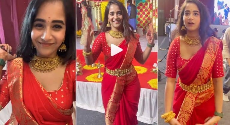 Deepthi Sunaina : పెళ్లిలో సంద‌డి చేసిన దీప్తి సున‌య‌న‌.. రెడ్ క‌ల‌ర్ శారీలో ఈ అమ్మ‌డి ర‌చ్చ మాములుగా లేదుగా..!