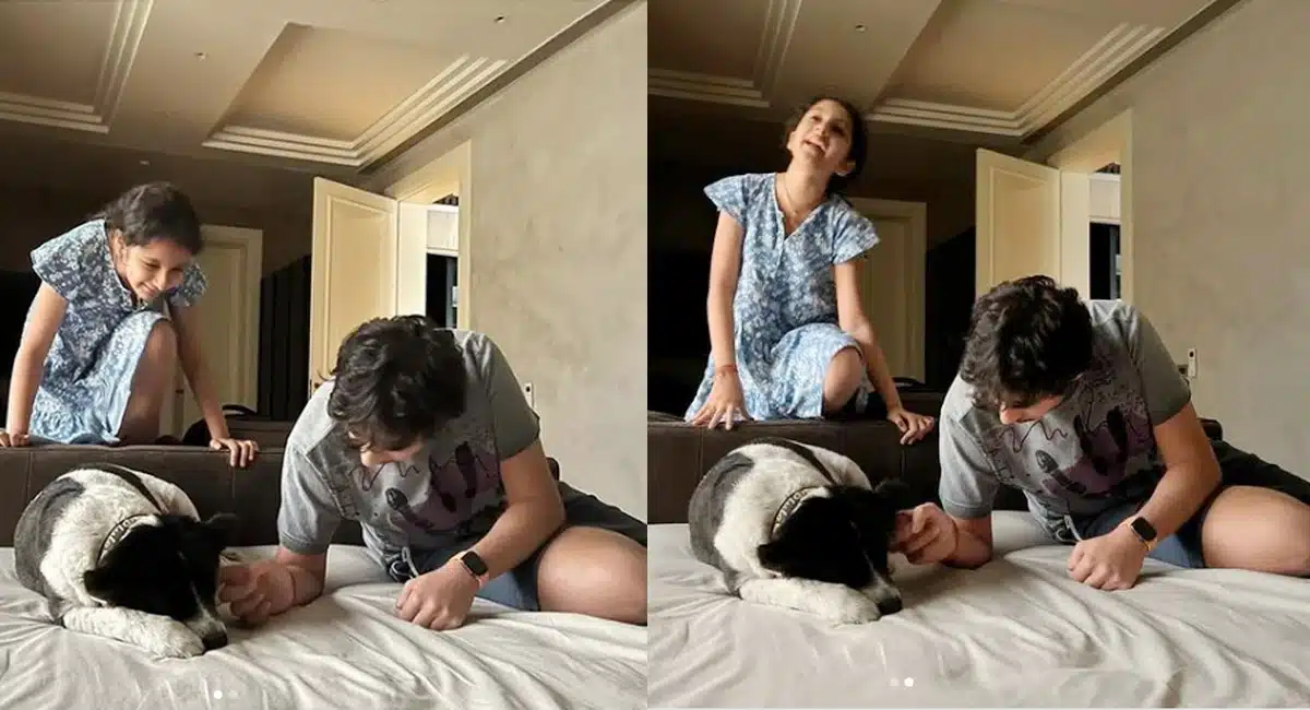 mahesh babu enjoys with family