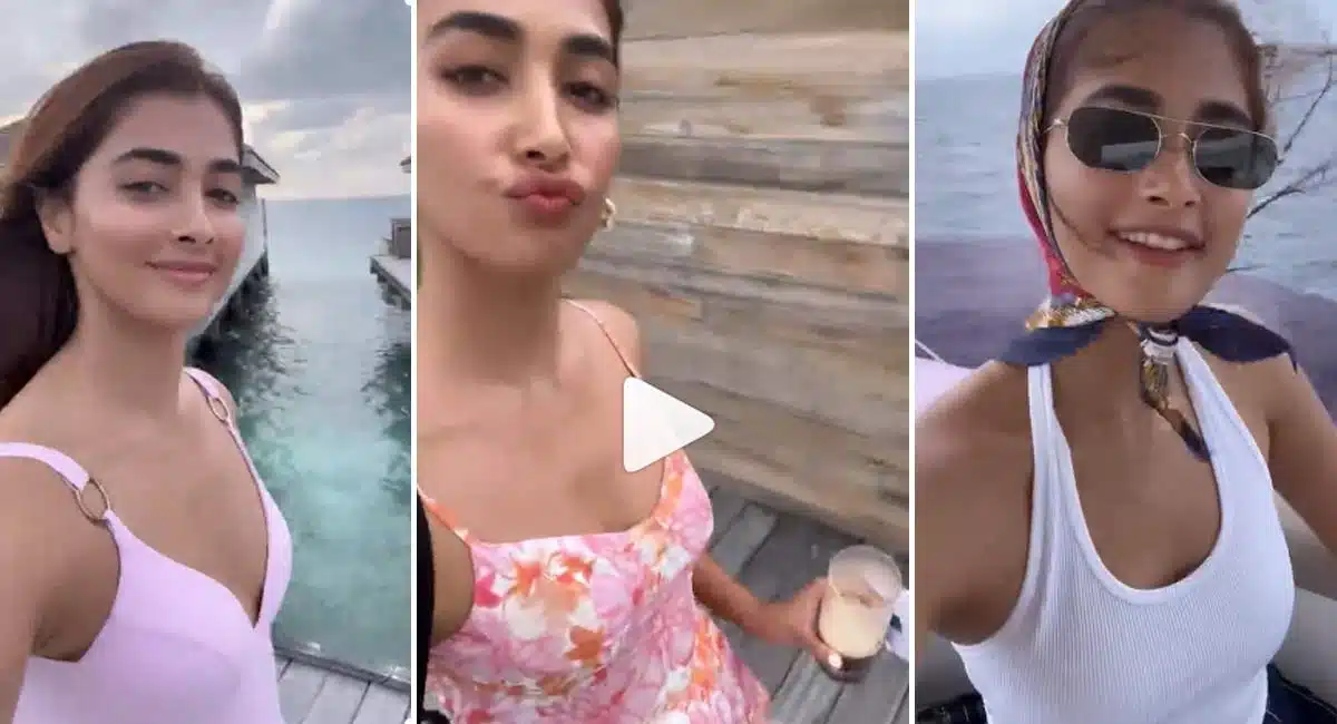 pooja hegde enjoyed in maldives