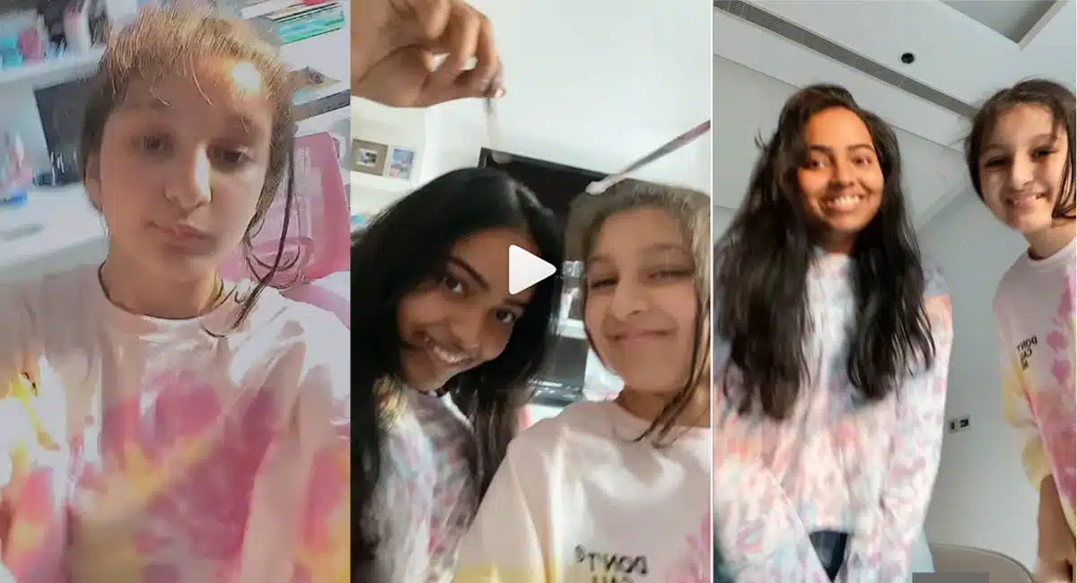 sitara shows her inner talent
