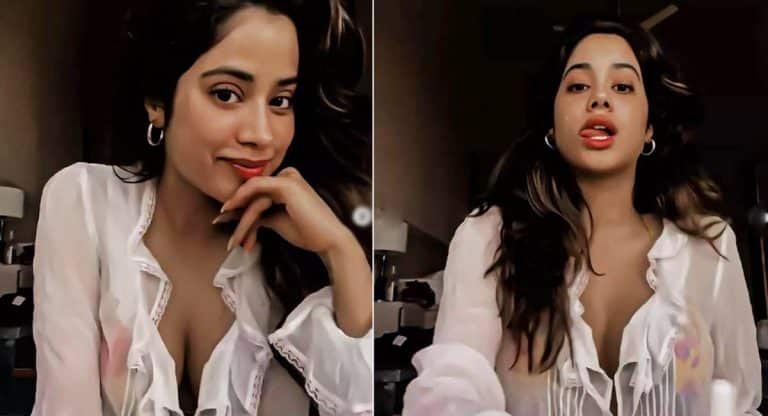 Janhvi Kapoor : జాన్వీ క‌పూర్ అరాచ‌కం.. ఎద అందాల‌ను అలా ఆరేసి ర‌చ్చ చేసిన శ్రీదేవి త‌న‌య‌