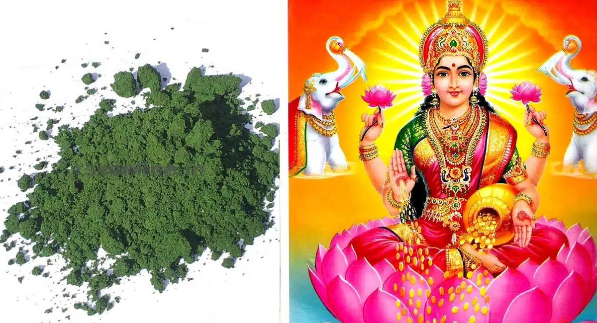 special story of kubera pachha kunkuma For Laxmi Devi