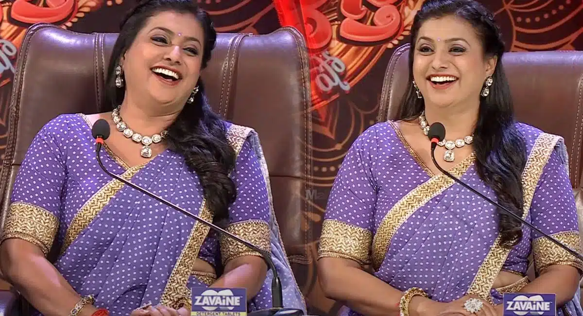 Roja Counters On Venky monkey And Haritha Skit