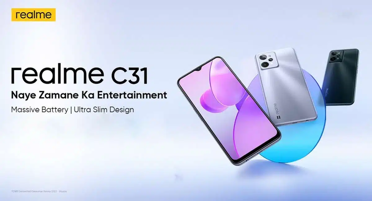 realme c31 smartphone will be launched