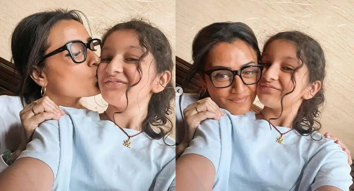 sitara shares cute pics with her mother