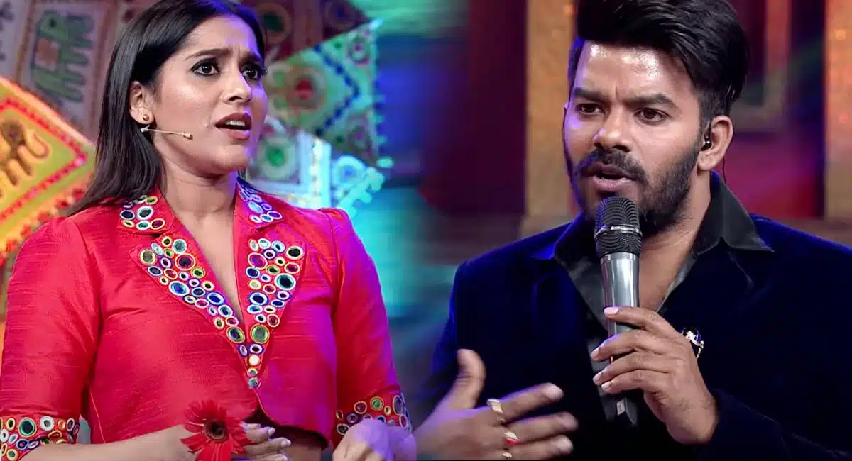 Sudigali Sudheer punches on Rashmi Gautam