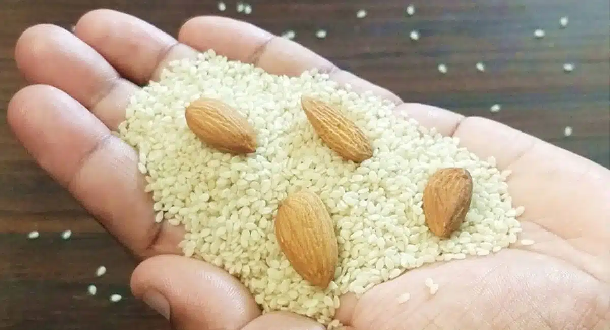amazing Health Benefits of sesame and almonds