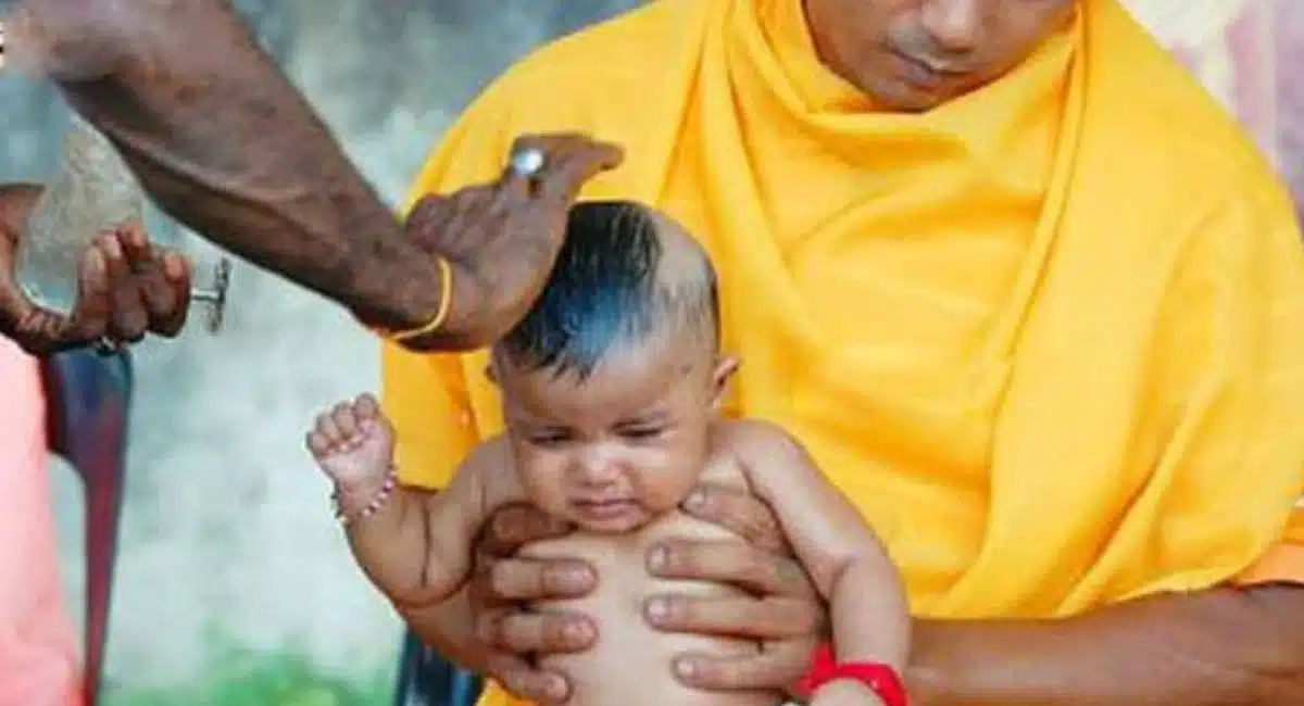 what is the reason behind we dedicated the birth hair to god