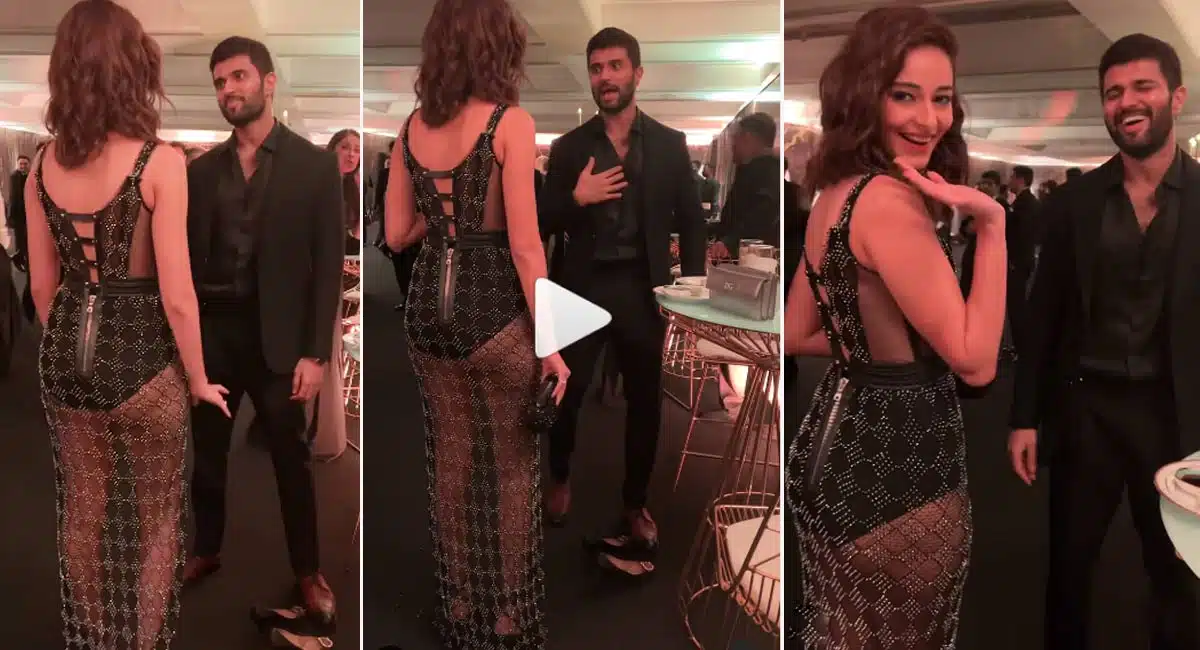 Vijay Deverakonda liger looks in black dress