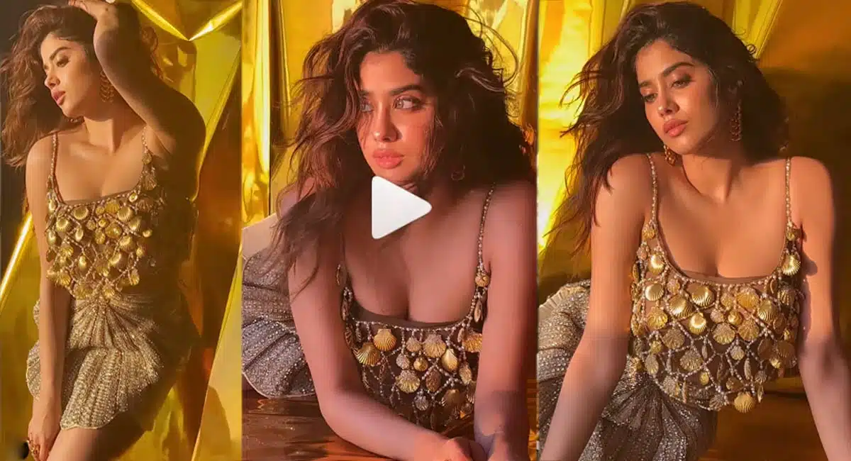 janhvi kapoor shows glamour in her video