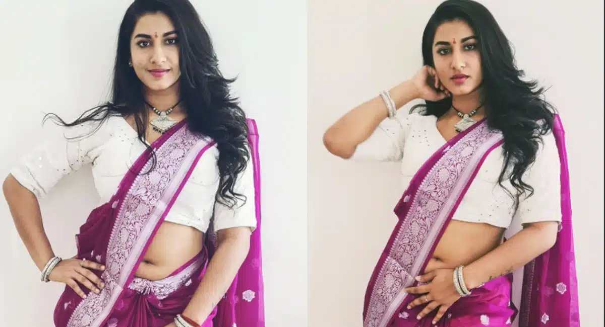 vishnu priya shows her cuteness