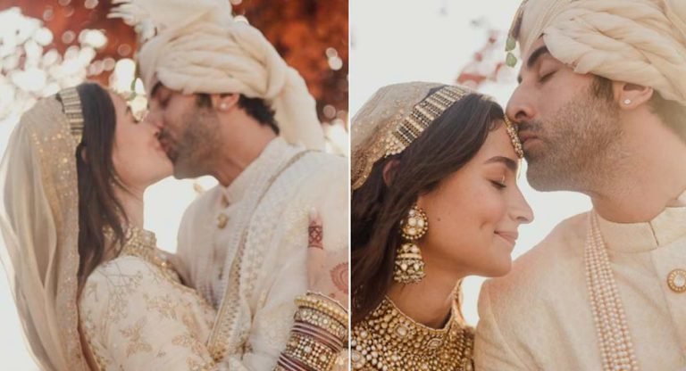 Alia Bhatt : ఇంటిదైన అలియా భ‌ట్.. భ‌ర్త‌తో లిప్ లాక్ లాగించేసిందిగా..!