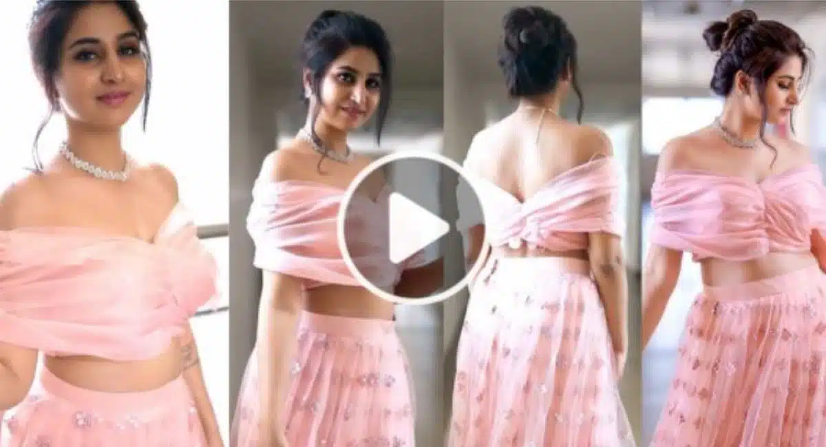 Anchor Varshini glamorous looks are stunning