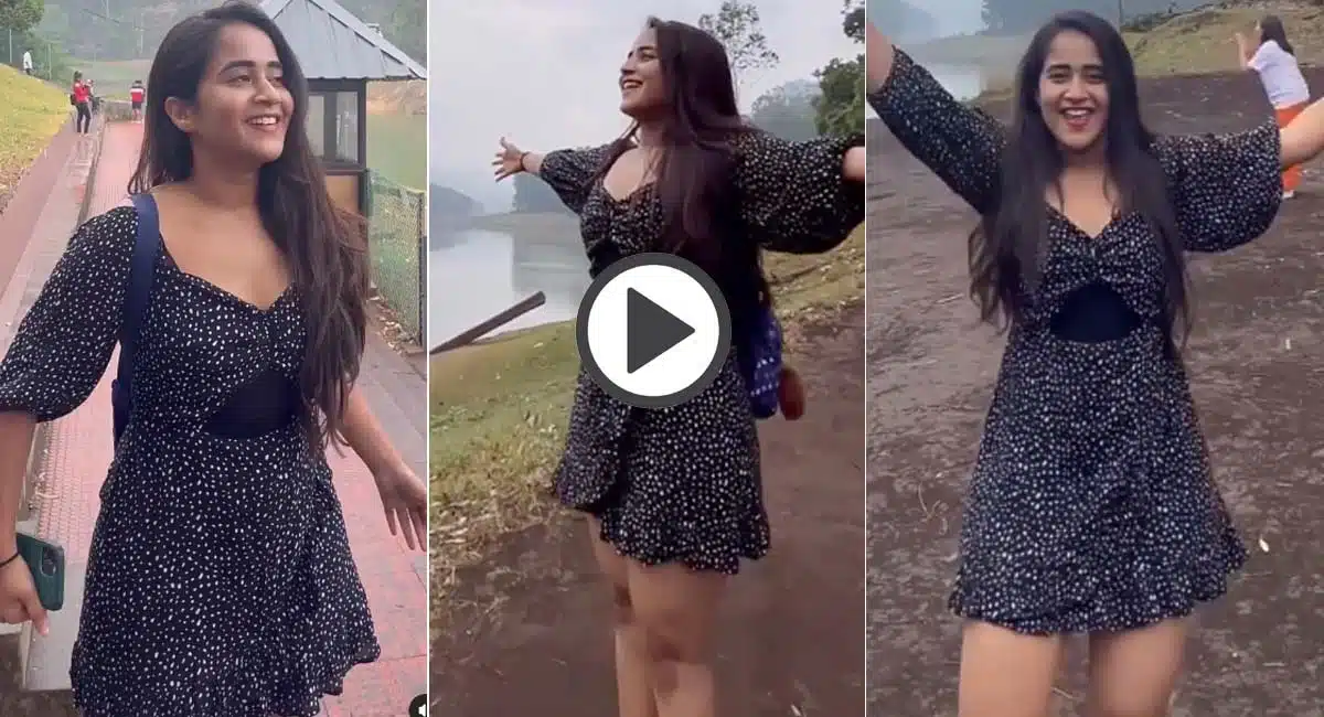 deepthi sunaina enjoyed at hill station