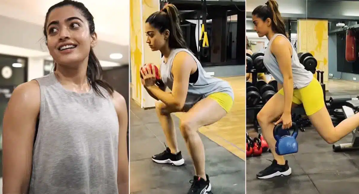 Rashmika Mandanna serious workouts