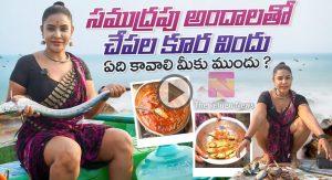 Sri Reddy Cooking in sea video