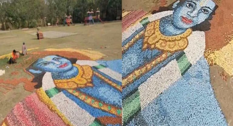 Sri Rama Navami : 5 ల‌క్ష‌ల దీపాల‌తో శ్రీ‌రాముడి చిత్ర‌ప‌టం.. అరుదైన రికార్డు