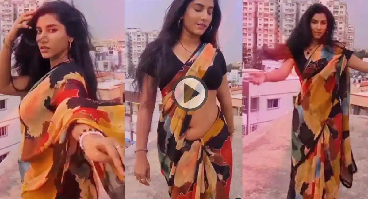 vishnu priya dance with saree
