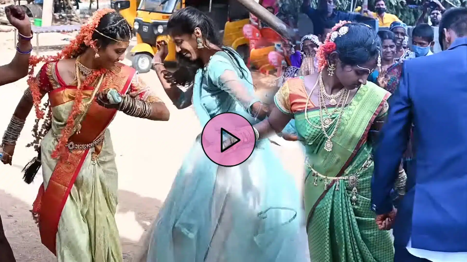 bride-getting-dirty-with-dance-relatives