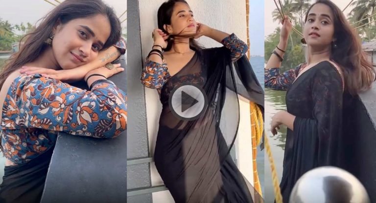 Deepthi Sunaina : బ్లాక్ సారిలో కూల్ గా ఆడిపాడుతున్న దీప్తి సునయన