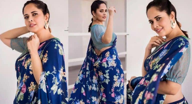 Anasuya : నిండుగా చీర క‌ట్టినా కూడా అన‌సూయ‌లో గ్లామ‌ర్ షో త‌గ్గ‌లేదుగా..!