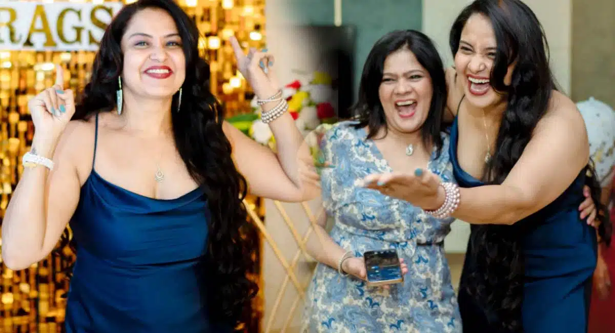 pragathi stunning looks in birthday celebrations