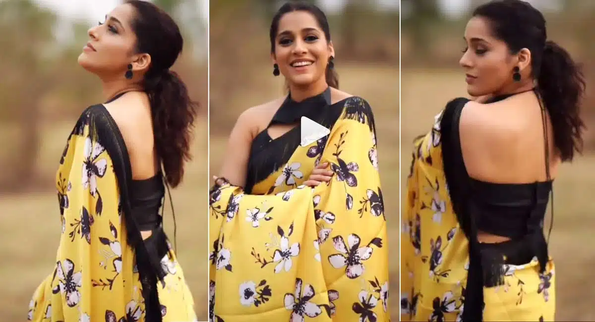rashmi gautham saree looks are mesmarizing