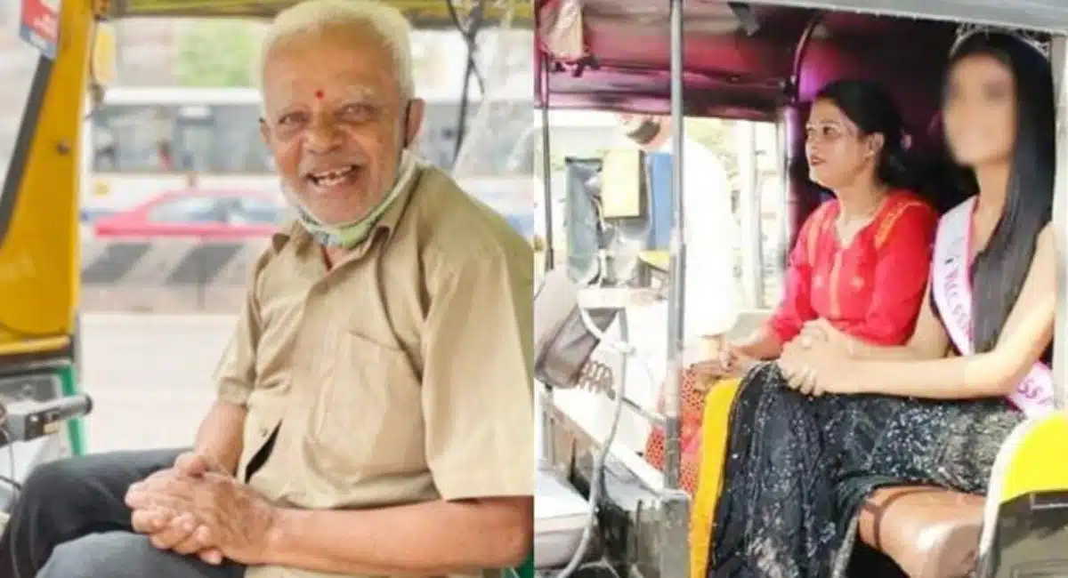 Auto driver who is learning English a lecturer