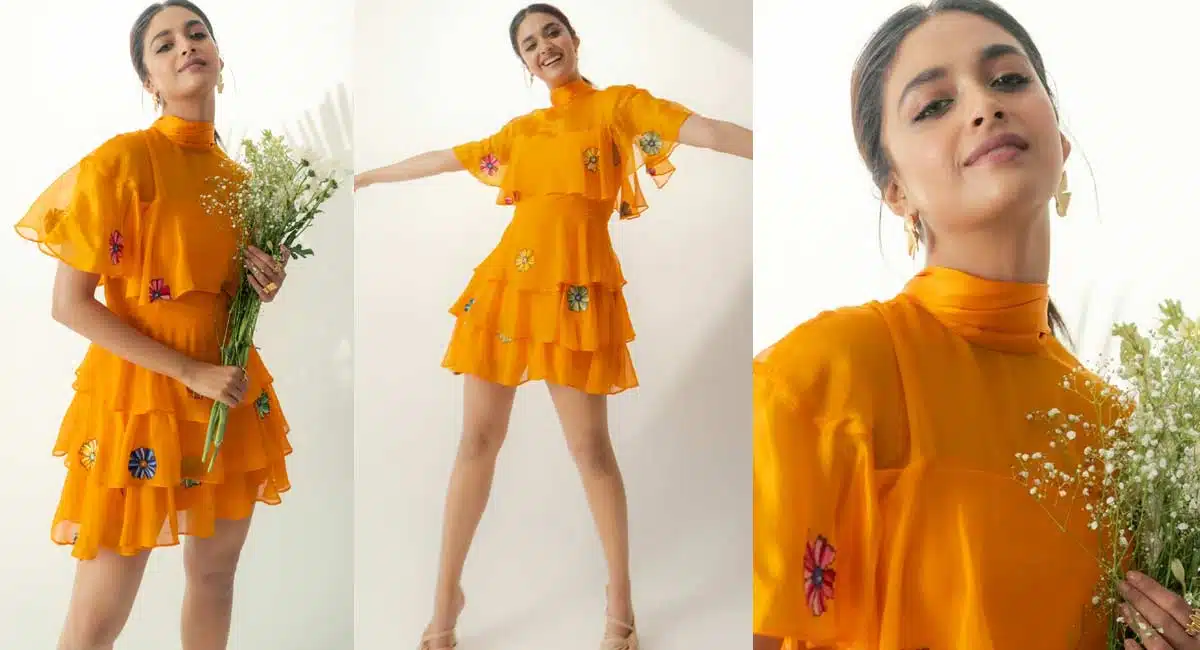 keerthy suresh stunning looks crazy